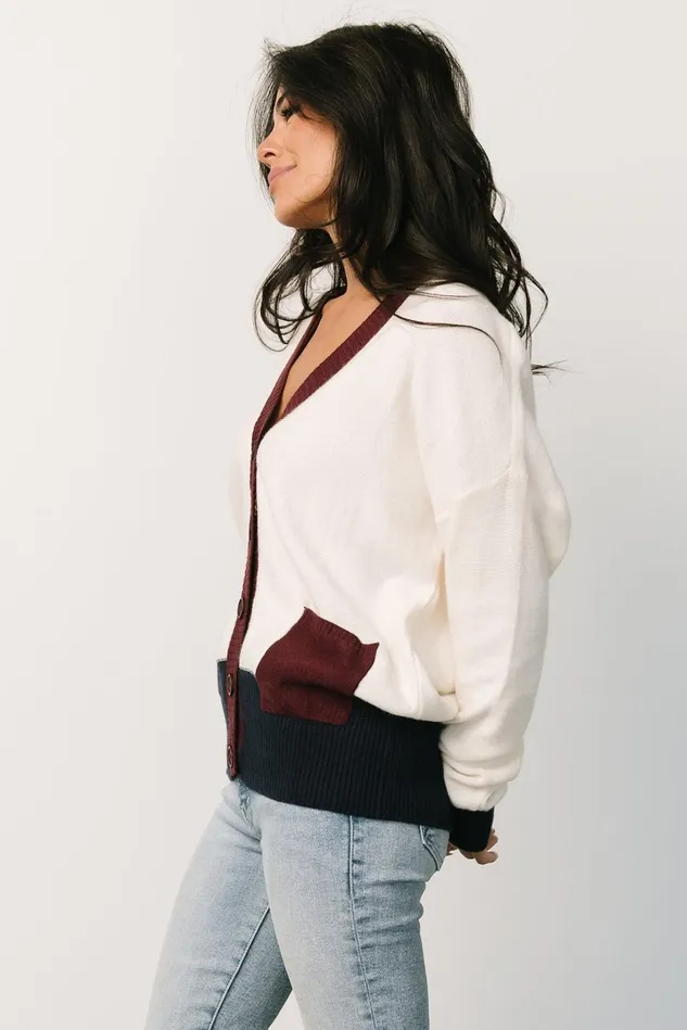 Baltic Born Cardigans Women Jax Cardigan Cream Multi Baltic Born Cardigans Women Jax Cardigan Cream Multi