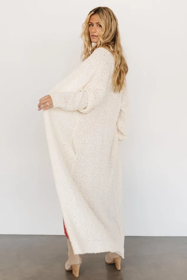 Baltic Born Cardigans Women Zonda Long Cardigan Cream Baltic Born Cardigans Women Zonda Long Cardigan Cream