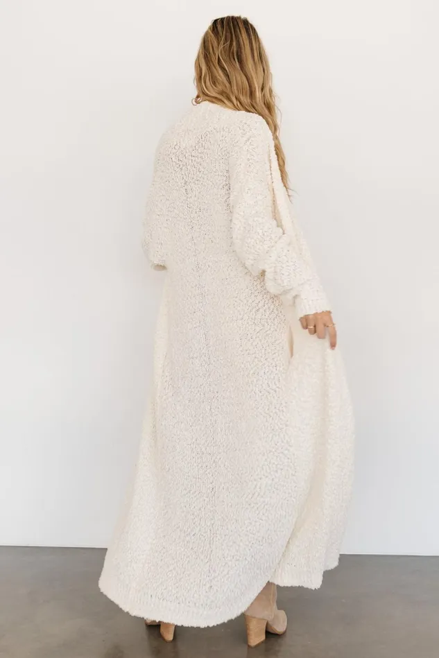 Baltic Born Cardigans Women Zonda Long Cardigan Cream Baltic Born Cardigans Women Zonda Long Cardigan Cream