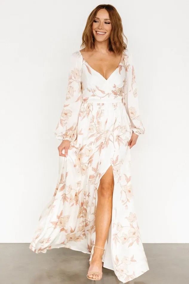 Baltic Born Maxi Dresses Women Tristan Maxi Dress White Floral Baltic Born Maxi Dresses Women Tristan Maxi Dress White Floral