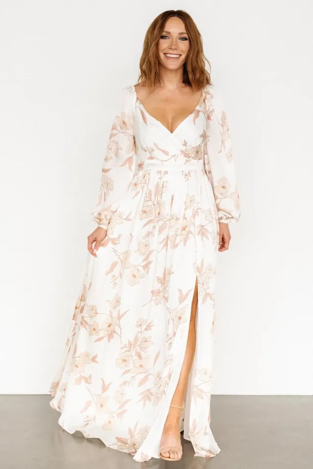 Baltic Born Maxi Dresses Women Tristan Maxi Dress White Floral Baltic Born Maxi Dresses Women Tristan Maxi Dress White Floral