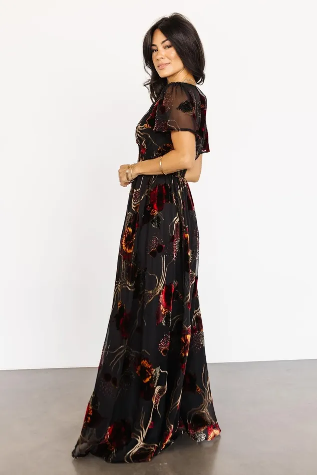 Baltic Born Maxi Dresses Women Valen Maxi Dress Black Multi Baltic Born Maxi Dresses Women Valen Maxi Dress Black Multi