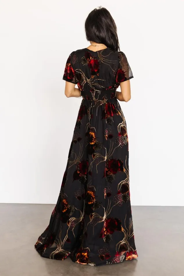 Baltic Born Maxi Dresses Women Valen Maxi Dress Black Multi Baltic Born Maxi Dresses Women Valen Maxi Dress Black Multi