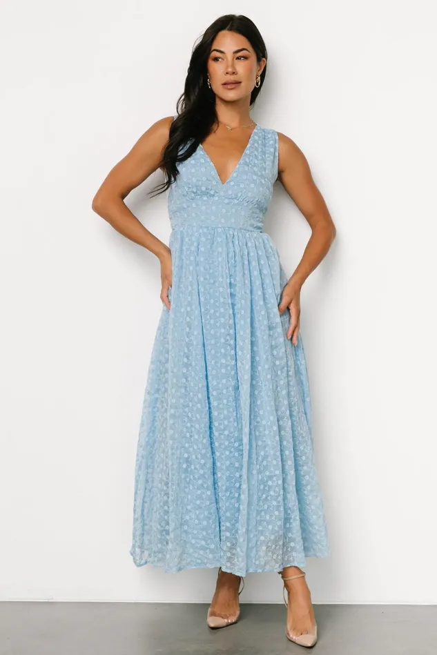 Baltic Born Midi Dresses Women Thalia Embroidered Tank Midi Dress Blue