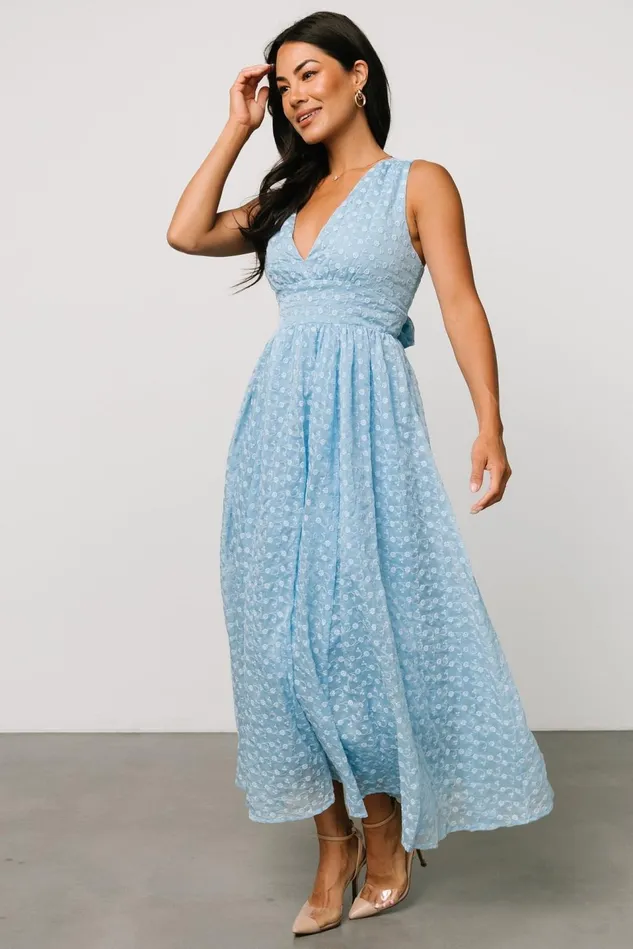 Baltic Born Midi Dresses Women Thalia Embroidered Tank Midi Dress Blue Baltic Born Midi Dresses Women Thalia Embroidered Tank Midi Dress Blue