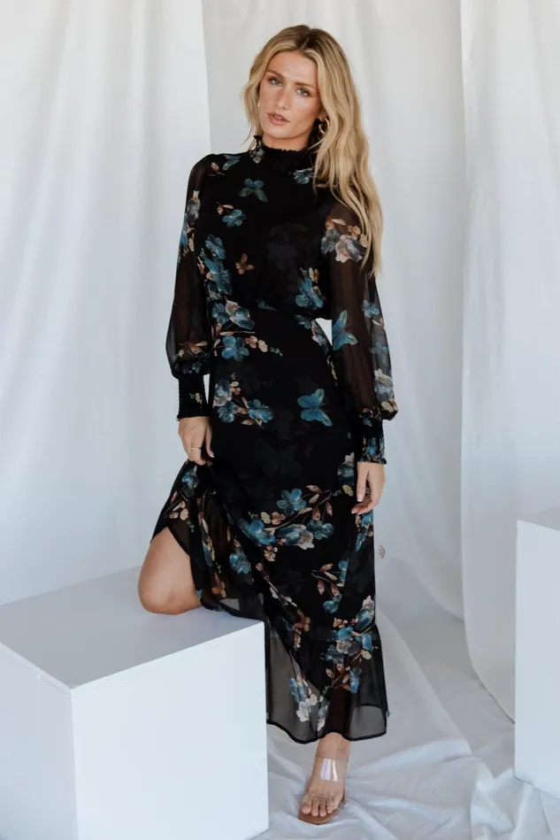 Baltic Born Mother Of The Bride Women Luciana Maxi Dress Black Blue Baltic Born Mother Of The Bride Women Luciana Maxi Dress Black Blue
