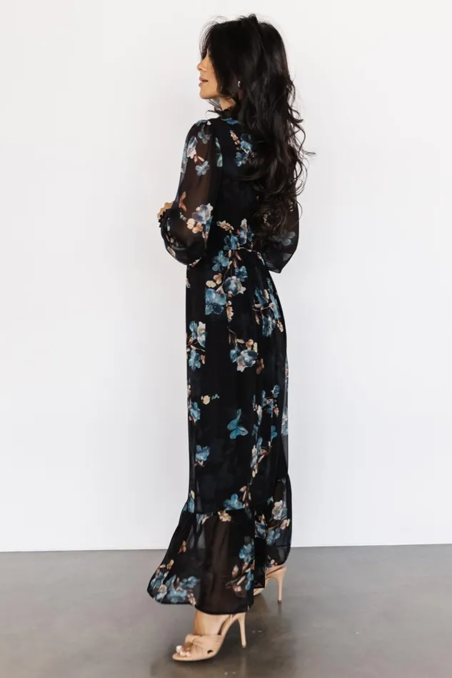 Baltic Born Mother Of The Bride Women Luciana Maxi Dress Black Blue Baltic Born Mother Of The Bride Women Luciana Maxi Dress Black Blue