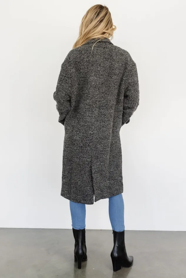 Baltic Born Outerwear Women Burke Boucle Coat Charcoal Baltic Born Outerwear Women Burke Boucle Coat Charcoal