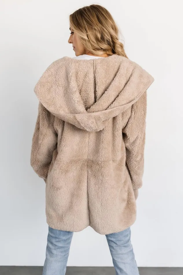 Baltic Born Outerwear Women Melrose Teddy Jacket Taupe Baltic Born Outerwear Women Melrose Teddy Jacket Taupe