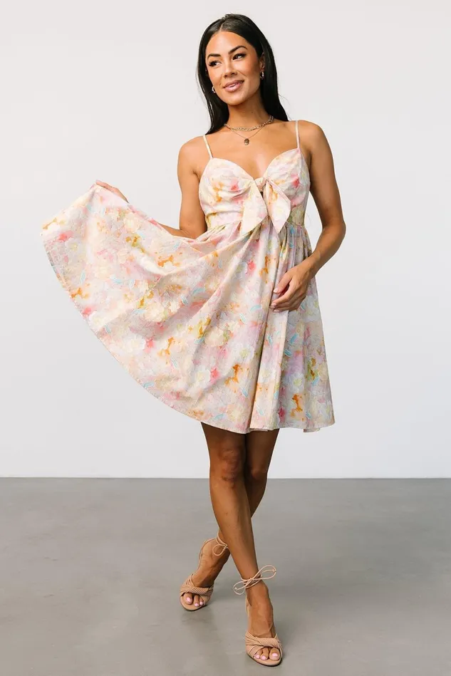 Baltic Born Short Dresses Women Camellia Mini Dress Pastel Multi