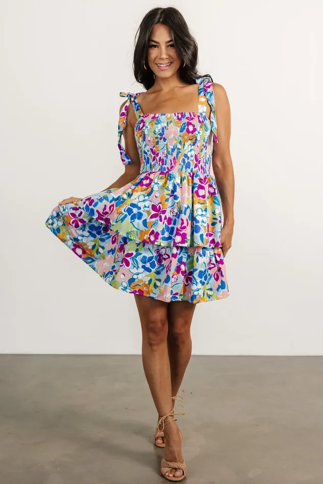 Baltic Born Short Dresses Women Dayana Mini Dress Blue Multi