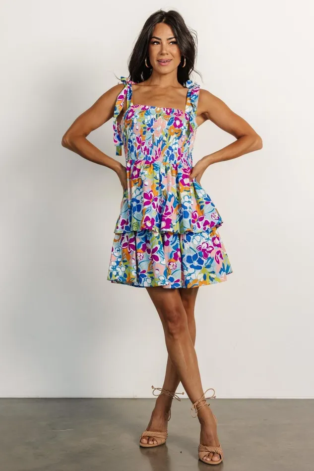 Baltic Born Short Dresses Women Dayana Mini Dress Blue Multi Baltic Born Short Dresses Women Dayana Mini Dress Blue Multi