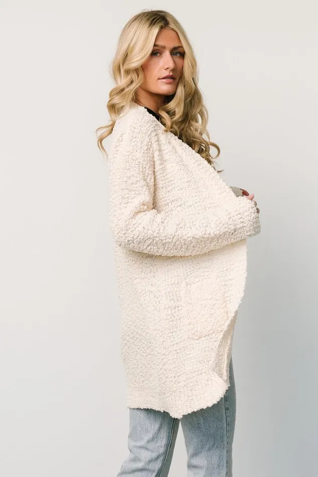 Baltic Born Sweaters Women Oxford Pocket Cardigan Cream Baltic Born Sweaters Women Oxford Pocket Cardigan Cream