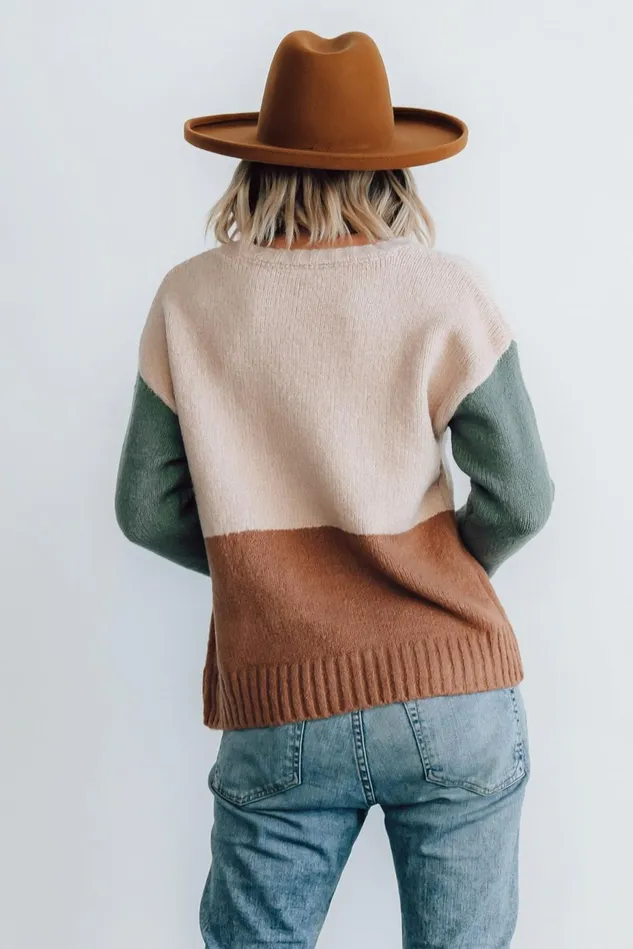 Baltic Born Sweaters Women Randi Color Block Sweater Natural Baltic Born Sweaters Women Randi Color Block Sweater Natural