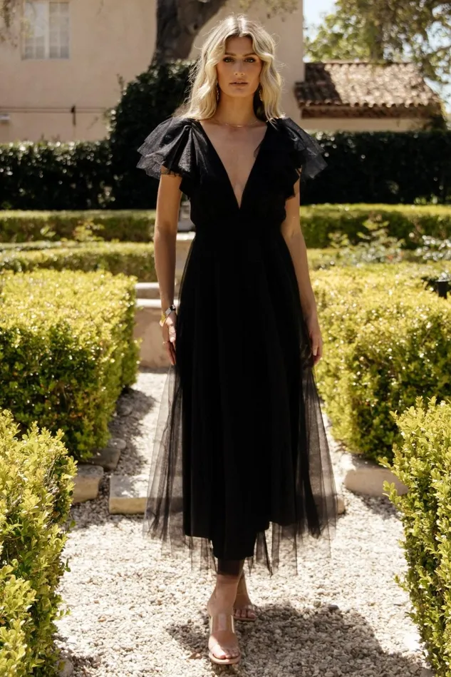 Baltic Born Wedding Guest Women Annabella Tulle Dress Black Baltic Born Wedding Guest Women Annabella Tulle Dress Black