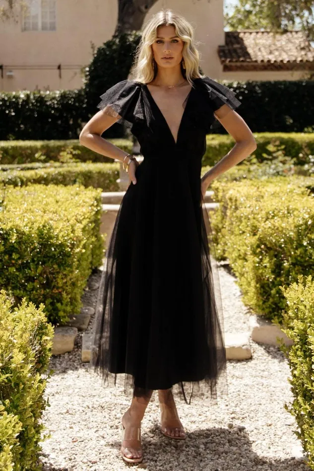 Baltic Born Wedding Guest Women Annabella Tulle Dress Black Baltic Born Wedding Guest Women Annabella Tulle Dress Black