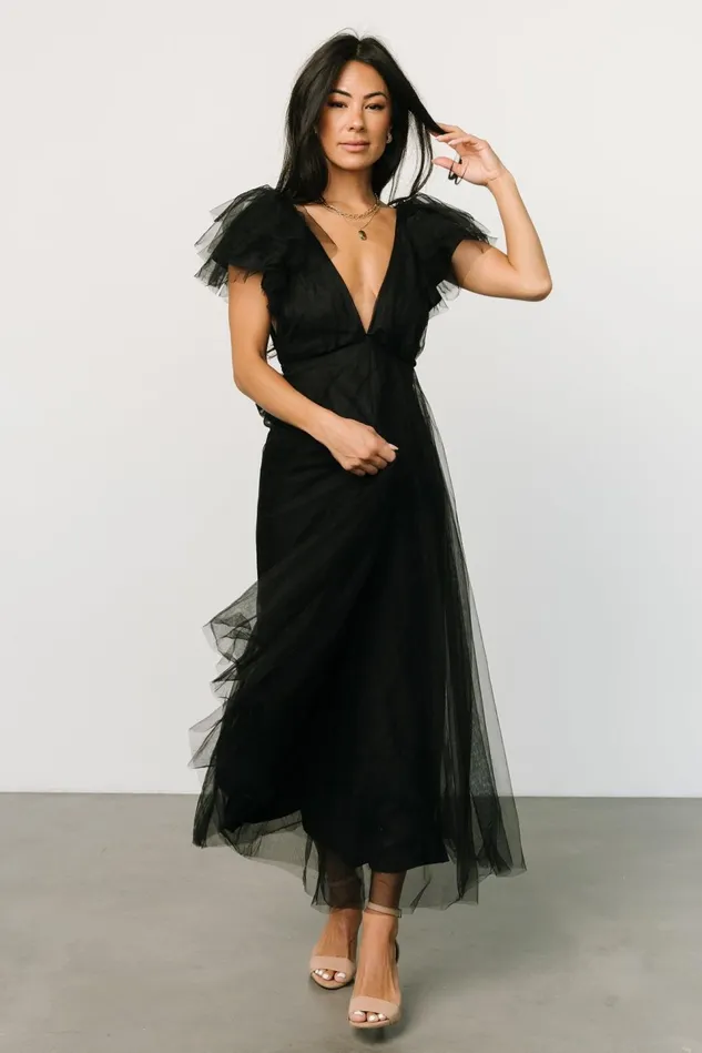 Baltic Born Wedding Guest Women Annabella Tulle Dress Black Baltic Born Wedding Guest Women Annabella Tulle Dress Black