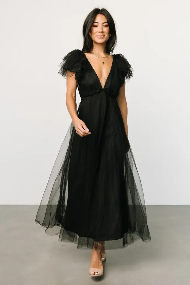 Baltic Born Wedding Guest Women Annabella Tulle Dress Black Baltic Born Wedding Guest Women Annabella Tulle Dress Black