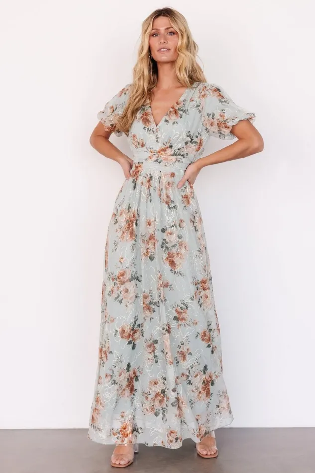 Baltic Born Wedding Guest Women Ardley Maxi Dress Sage Floral Baltic Born Wedding Guest Women Ardley Maxi Dress Sage Floral