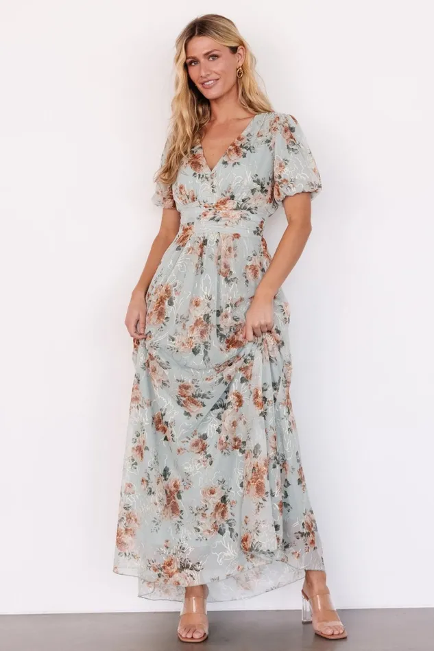 Baltic Born Wedding Guest Women Ardley Maxi Dress Sage Floral Baltic Born Wedding Guest Women Ardley Maxi Dress Sage Floral