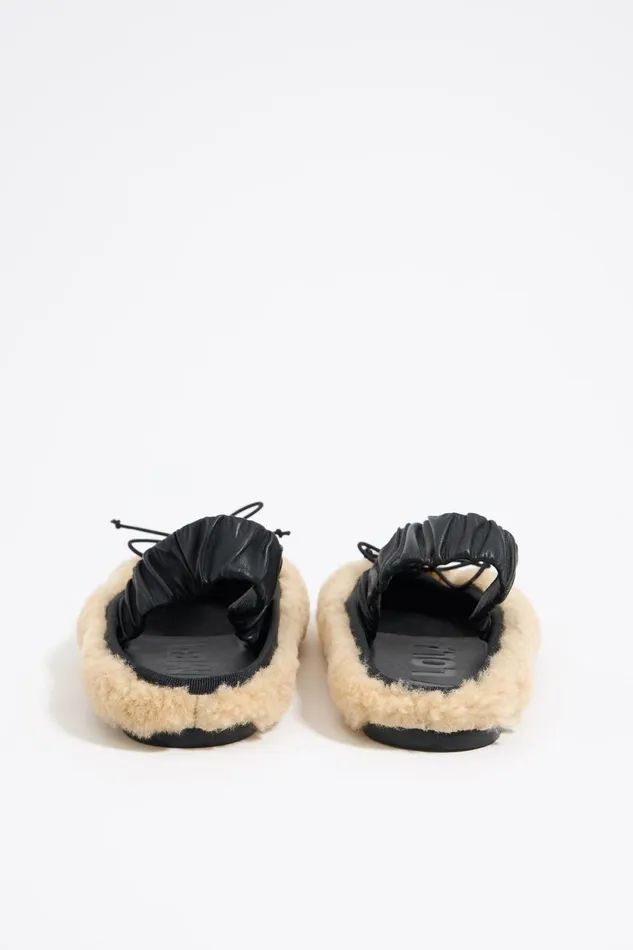 Beige Curly Fur Slingback Ballerina Natural Women Bimba Y Lola Ballerinas Beige Curly Fur Slingback Ballerina Natural Women Bimba Y Lola Ballerinas