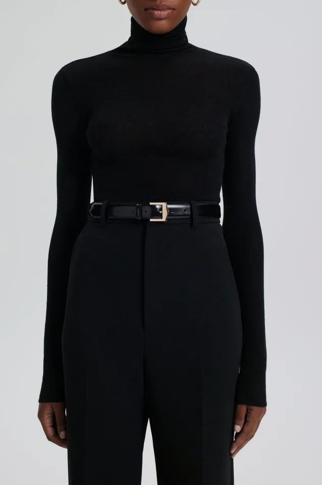 Belts Women Scanlan Theodore POINTED BUCKLE BELT 25 Black