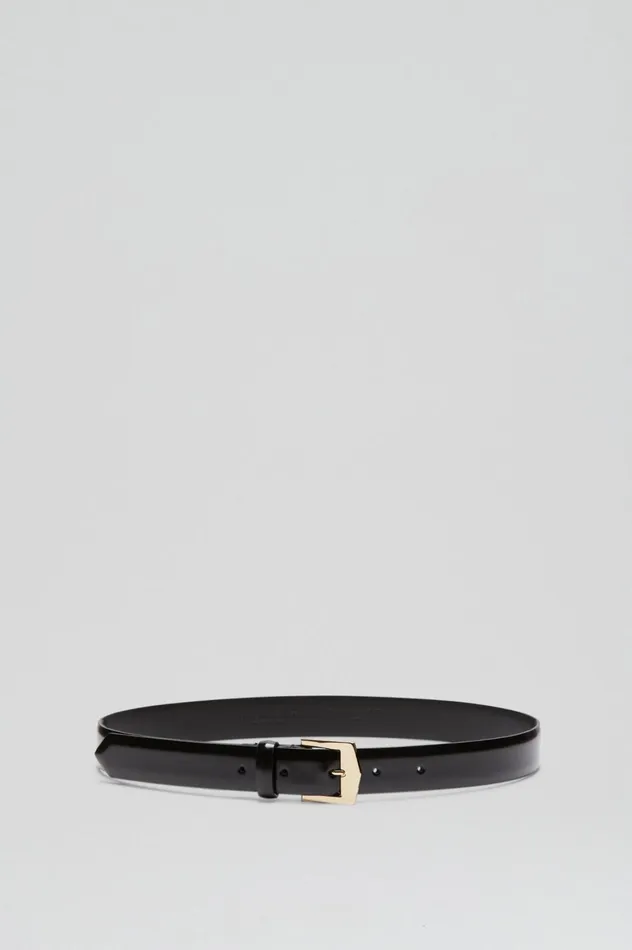 Belts Women Scanlan Theodore POINTED BUCKLE BELT 25 Black Belts Women Scanlan Theodore POINTED BUCKLE BELT 25 Black