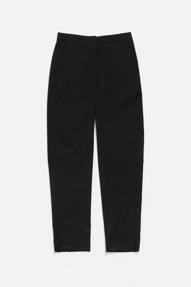 Black Cool Wool Fitted Trousers Black Women Bimba Y Lola Trousers Black Cool Wool Fitted Trousers Black Women Bimba Y Lola Trousers