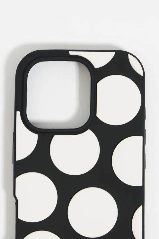 Black Dots Silicone IPhone 16 Pro Case Black Women Bimba Y Lola Phone Cases Black Dots Silicone IPhone 16 Pro Case Black Women Bimba Y Lola Phone Cases