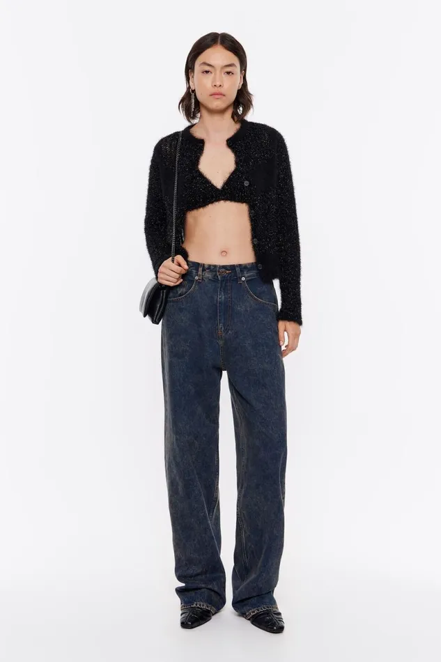 Black Knit Bra Top Black Women Bimba Y Lola Knitwear Black Knit Bra Top Black Women Bimba Y Lola Knitwear