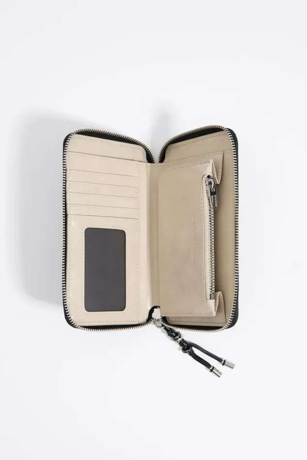 Black Leather Horizontal Wallet Black Women Bimba Y Lola Billfolds Black Leather Horizontal Wallet Black Women Bimba Y Lola Billfolds