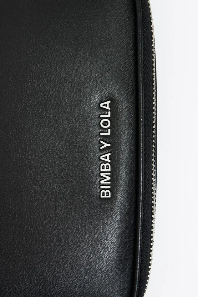 Black Leather Mini Crossbody Bag Black Women Bimba Y Lola Crossbody Bags Black Leather Mini Crossbody Bag Black Women Bimba Y Lola Crossbody Bags