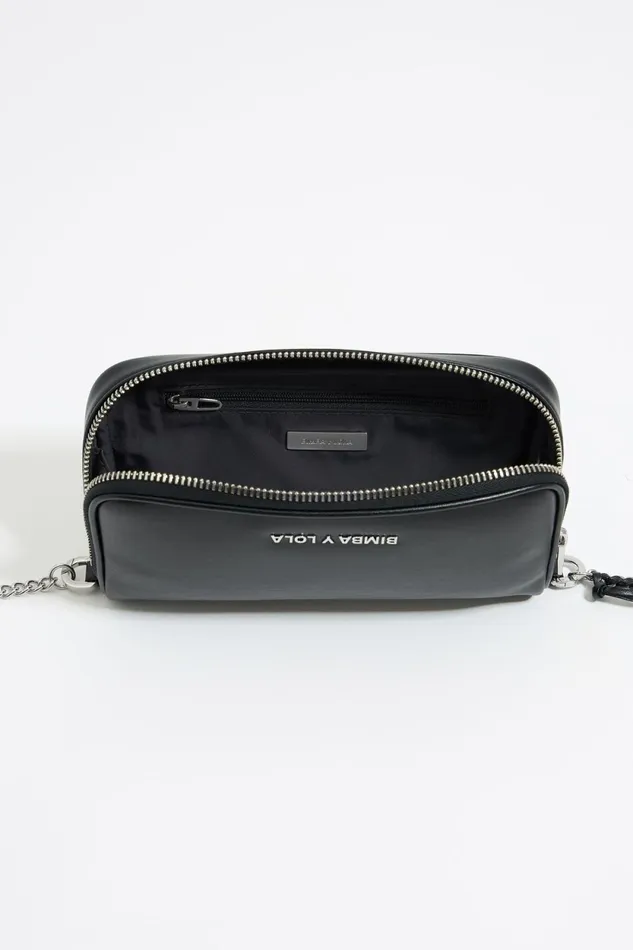 Black Leather Mini Crossbody Bag Black Women Bimba Y Lola Crossbody Bags Black Leather Mini Crossbody Bag Black Women Bimba Y Lola Crossbody Bags