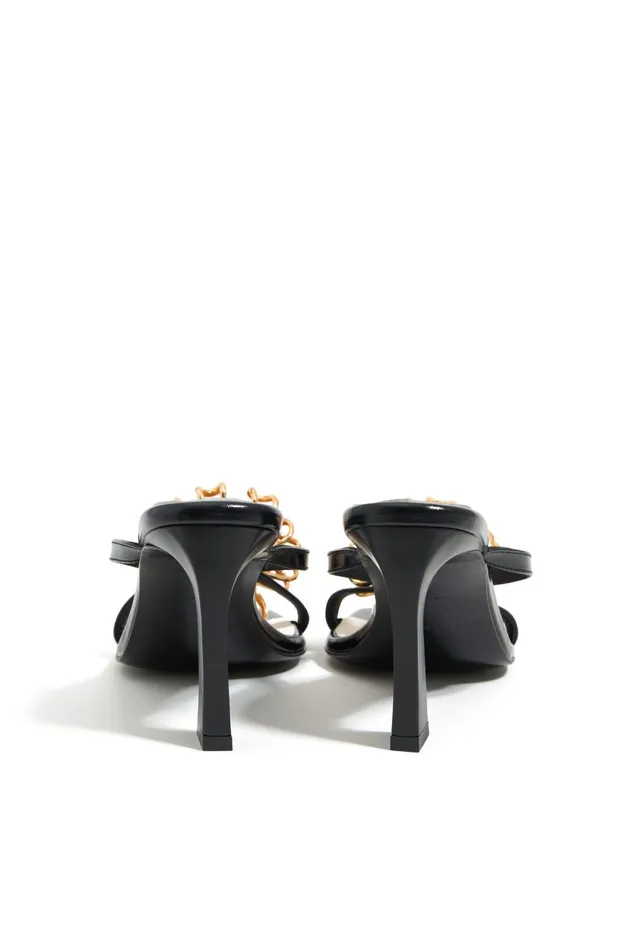 Black Leather Strappy Sandal With Flower Black Women Bimba Y Lola Bimba Y Palomo Black Leather Strappy Sandal With Flower Black Women Bimba Y Lola Bimba Y Palomo