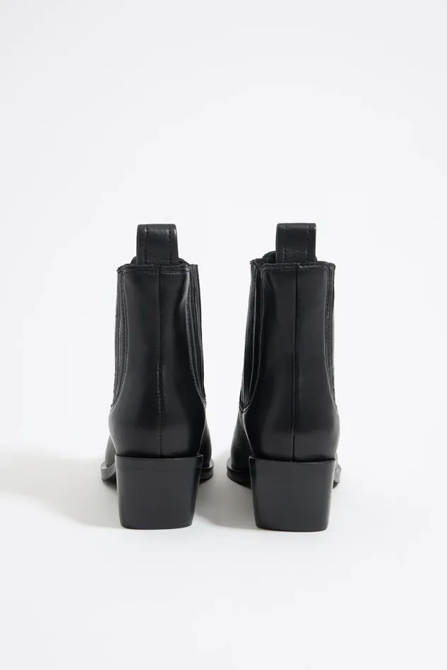 Black Leather Western Chelsea Boot Black Women Bimba Y Lola Ankle Boots And Boots Black Leather Western Chelsea Boot Black Women Bimba Y Lola Ankle Boots And Boots