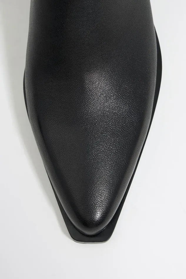 Black Leather Western Chelsea Boot Black Women Bimba Y Lola Ankle Boots And Boots Black Leather Western Chelsea Boot Black Women Bimba Y Lola Ankle Boots And Boots