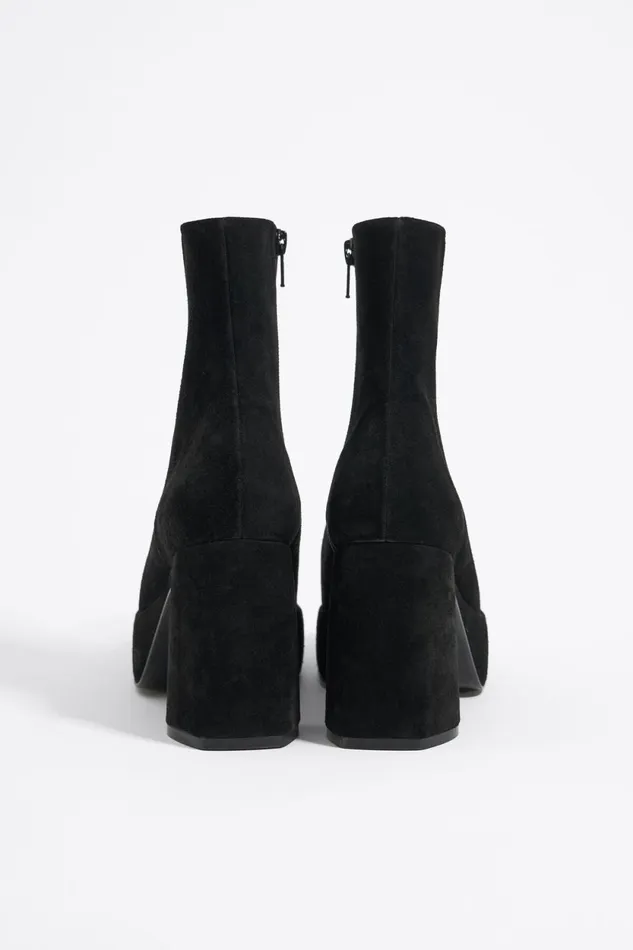 Black Split Leather Ankle Boot Heel Black Women Bimba Y Lola Ankle Boots And Boots Black Split Leather Ankle Boot Heel Black Women Bimba Y Lola Ankle Boots And Boots