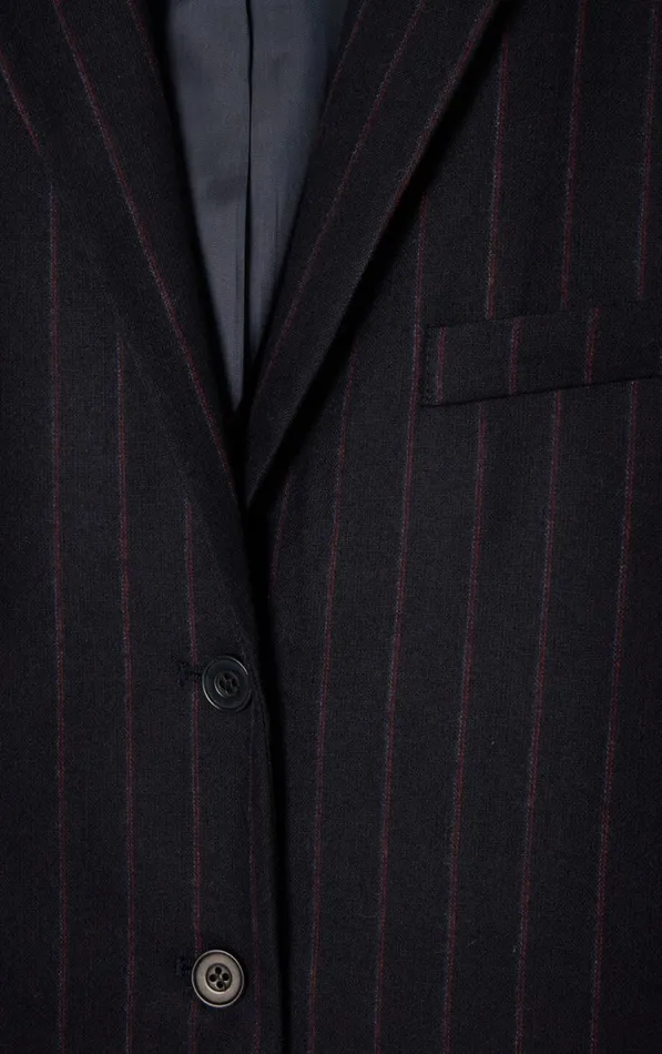 Blazer Dirow Navy Stripes Women American Vintage Jackets and Blazers Blazer Dirow Navy Stripes Women American Vintage Jackets and Blazers