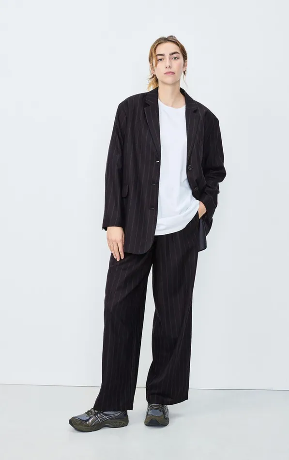 Blazer Dirow Navy Stripes Women American Vintage Jackets and Blazers Blazer Dirow Navy Stripes Women American Vintage Jackets and Blazers