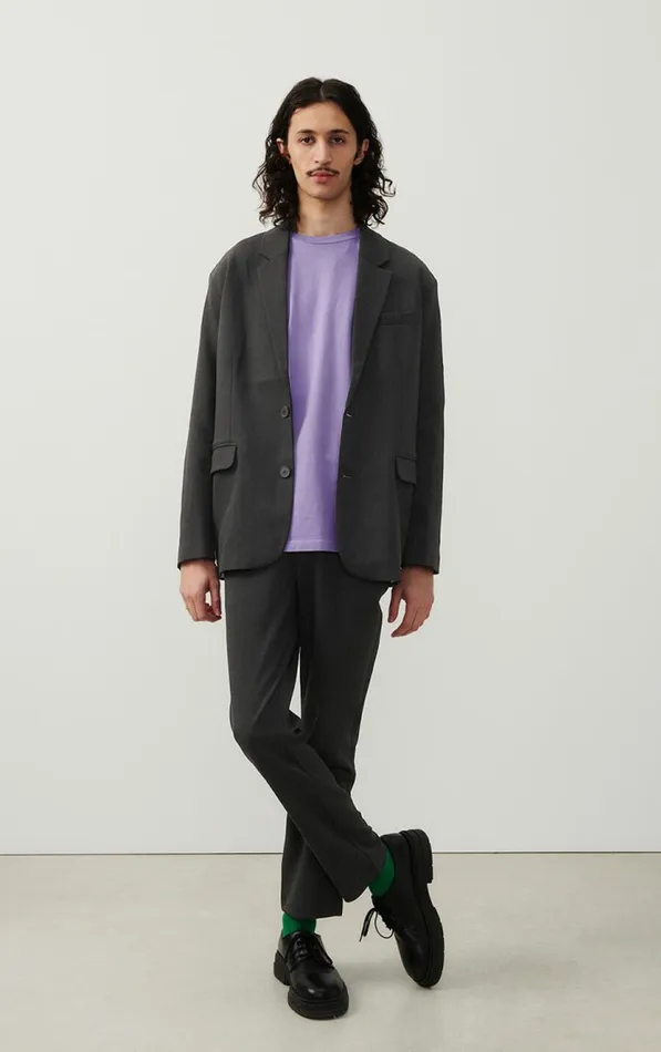 Blazer Pukstreet Carbon Melange Men American Vintage Jackets and Blazers
