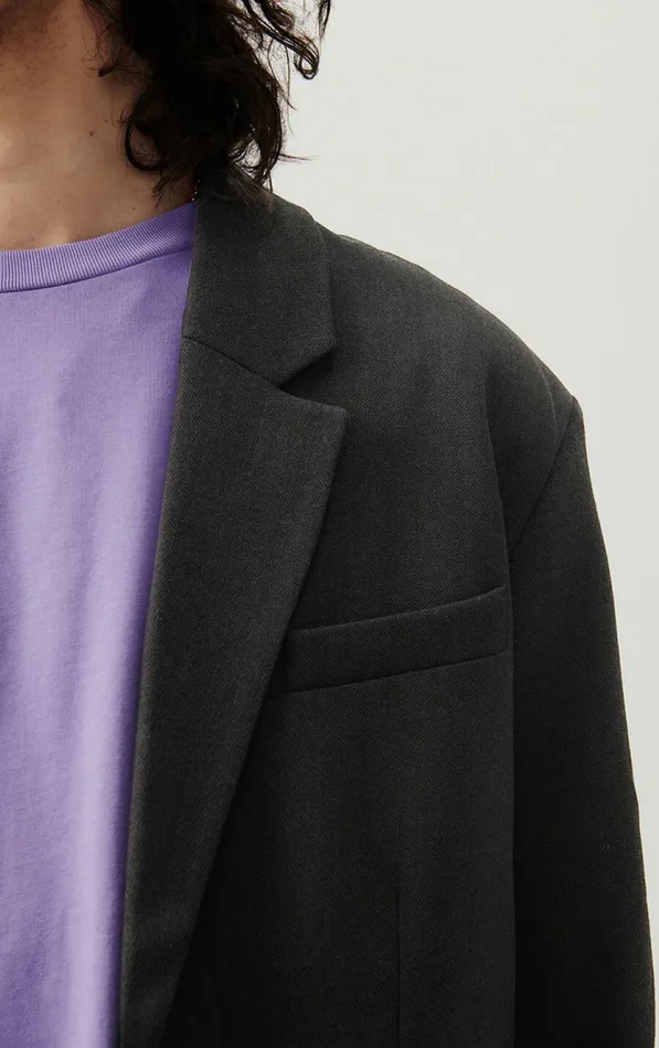 Blazer Pukstreet Carbon Melange Men American Vintage Jackets and Blazers Blazer Pukstreet Carbon Melange Men American Vintage Jackets and Blazers