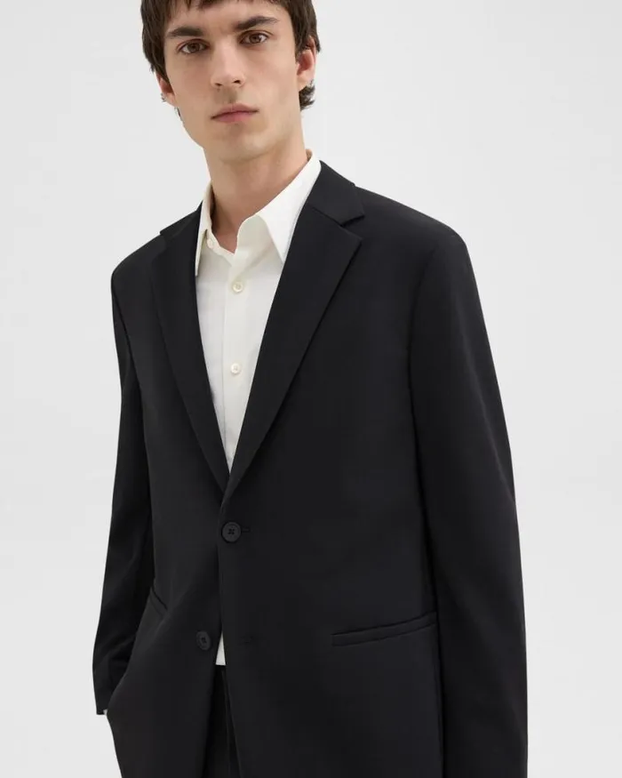 Blazers Jackets Men Theory Clinton Blazer In Precision Ponte Black Blazers Jackets Men Theory Clinton Blazer In Precision Ponte Black