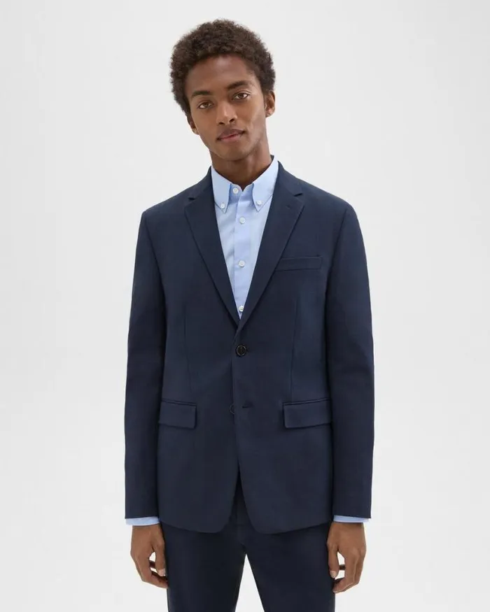 Blazers Jackets Men Theory Morton Blazer In Stretch Cotton Baltic Blazers Jackets Men Theory Morton Blazer In Stretch Cotton Baltic