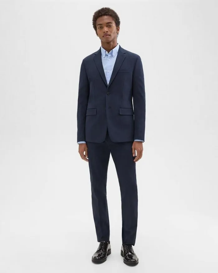 Blazers Jackets Men Theory Morton Blazer In Stretch Cotton Baltic Blazers Jackets Men Theory Morton Blazer In Stretch Cotton Baltic