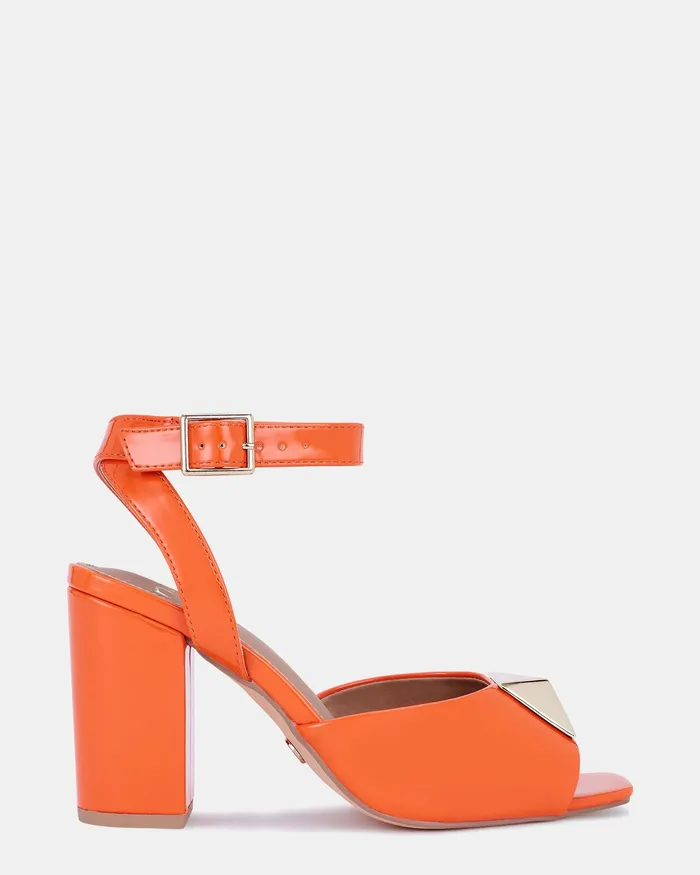 Block Heels NOVO Shoes Women LINDI PAPAYA PATENT Block Heels