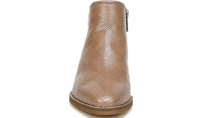 Booties Women Franco Sarto Sarto Asti Ankle Boot Taupe Snake Print Leather