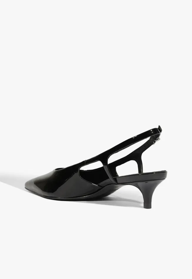 Boris Kitten Sling Pump Black Women Schutz Shoes