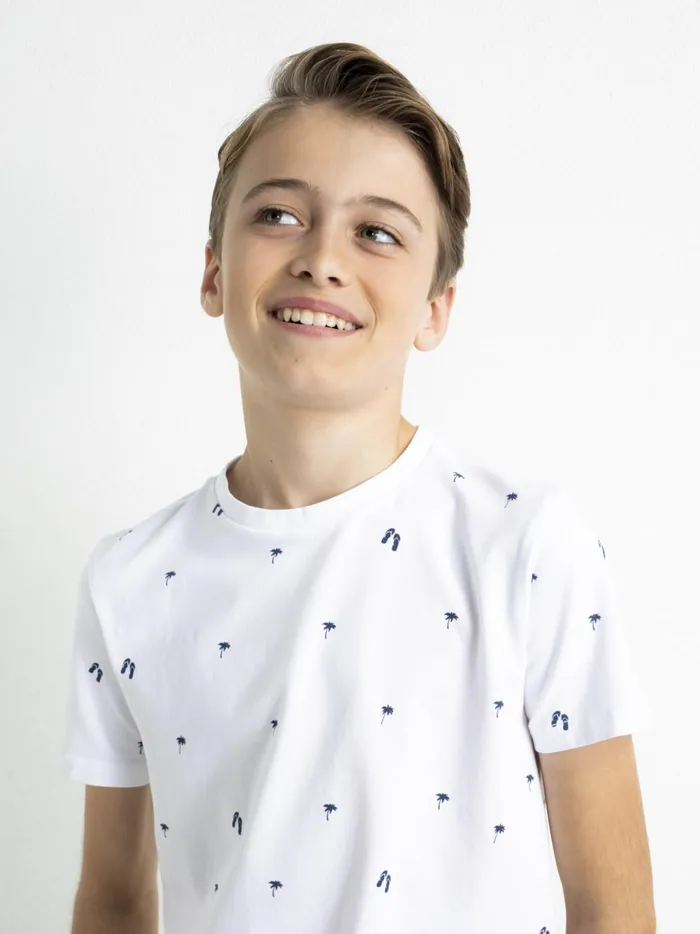 Boys TShirts Petrol Industries Summery TShirt Bright White