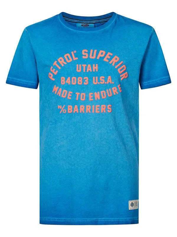 Boys TShirts Petrol Industries Summery TShirt Electric Blue