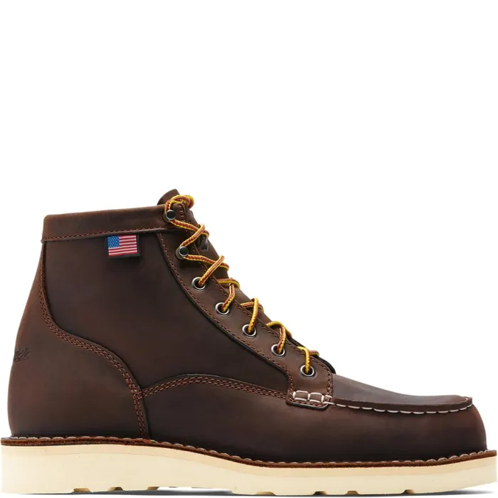 Bull Run Moc Toe 6quot Brown Steel Toe Men Danner Boots